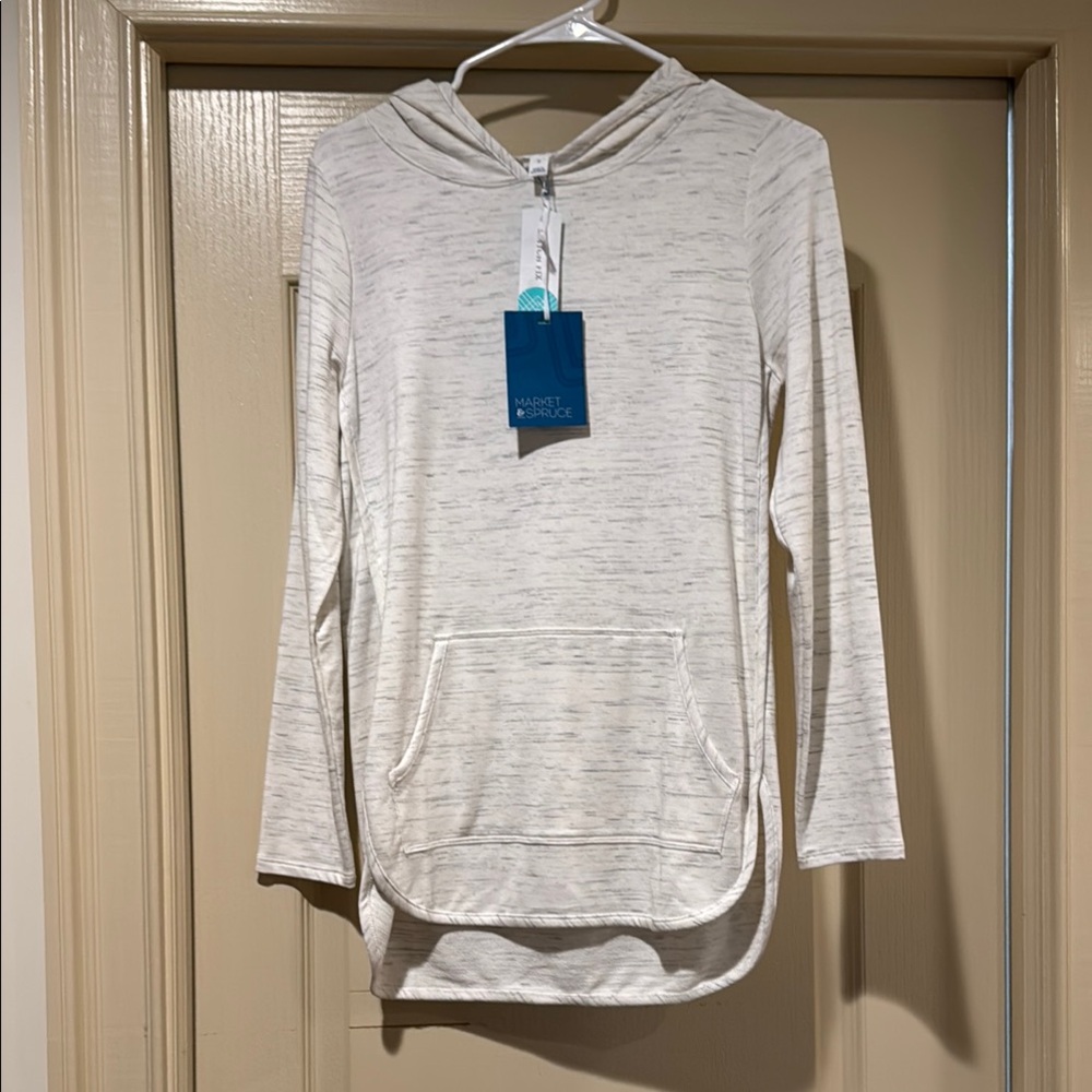 Market & Spruce Light Gray Hoodie